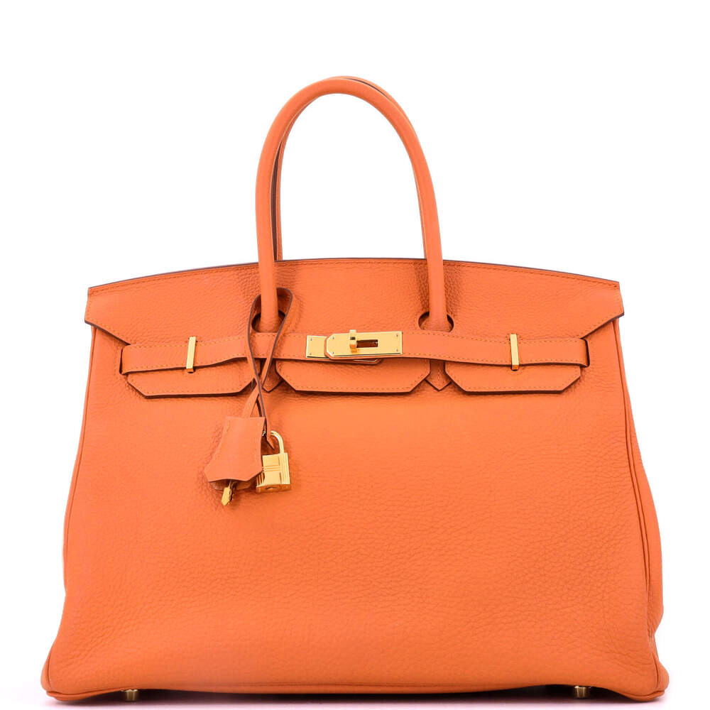 Hermes Birkin 35 Orange Togo with Gold Hardware